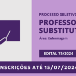 Seleção de professor(a) substituto(a) na área de Enfermagem